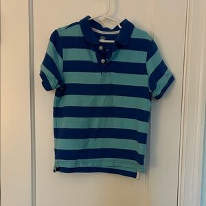 J. Khaki Kids Polo - Blue and Teal Stripes